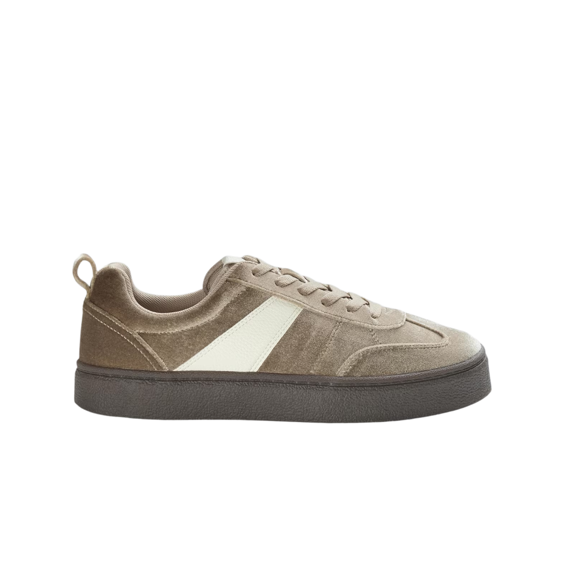 (W) GU 벨루어 스니커즈 베이지((W) GU Velour Sneakers Beige)