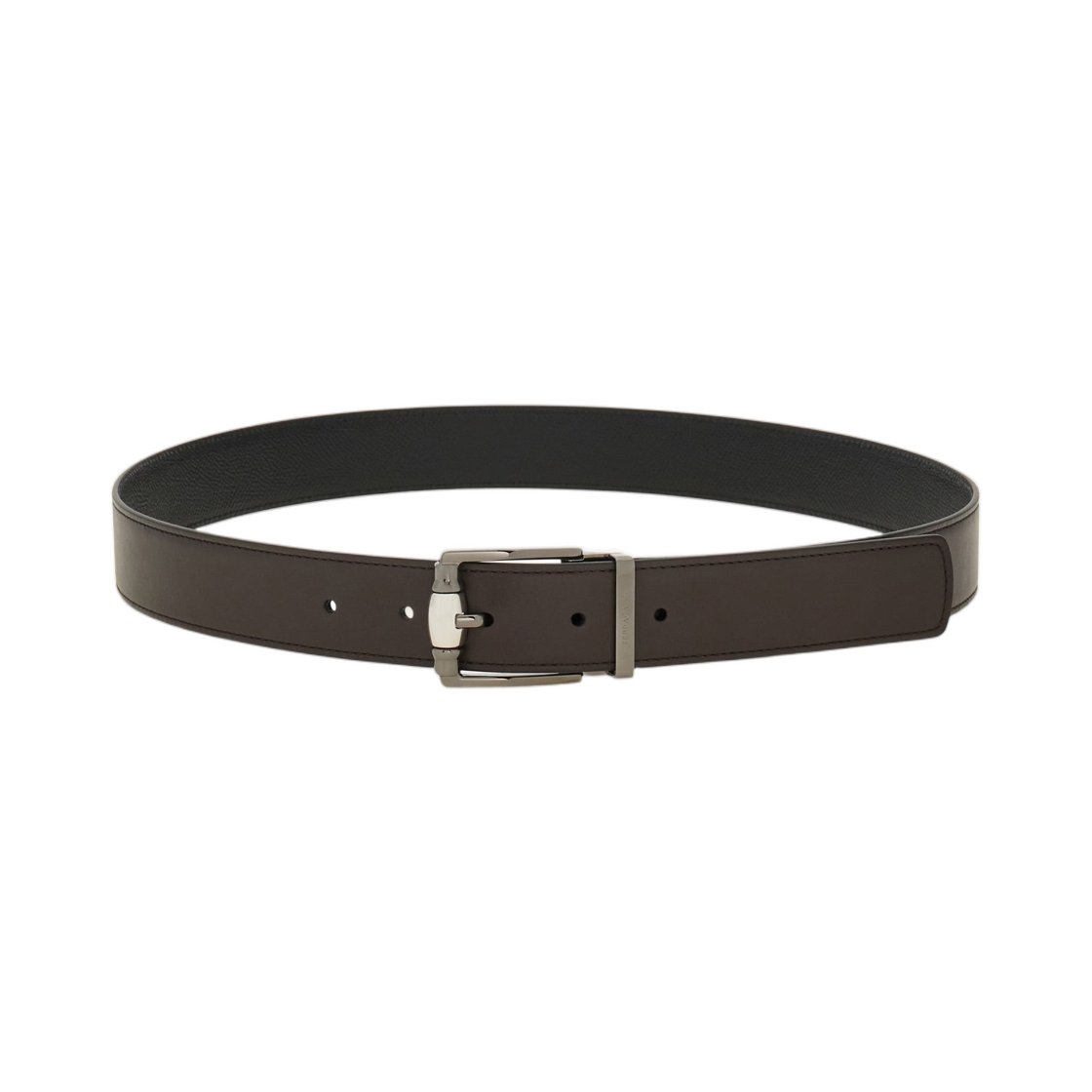 670419-780451 Ferragamo Reversible Adjustable Belt Testa Di Moro Black