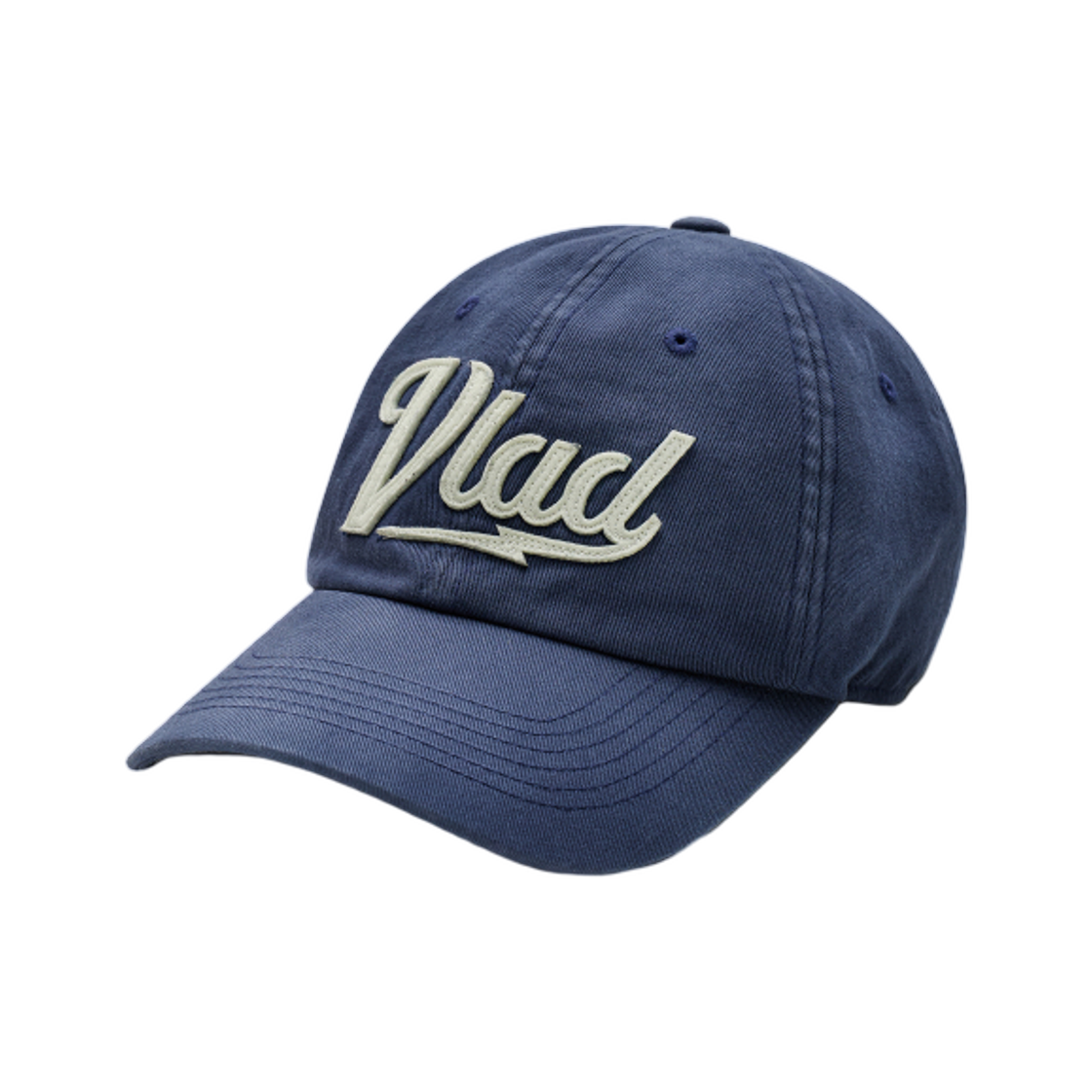 디미트리블랙 VLAD 워시드 아플리케 볼캡 네이비(Dimitri Black VLAD Washed Applique Ball Cap Navy)