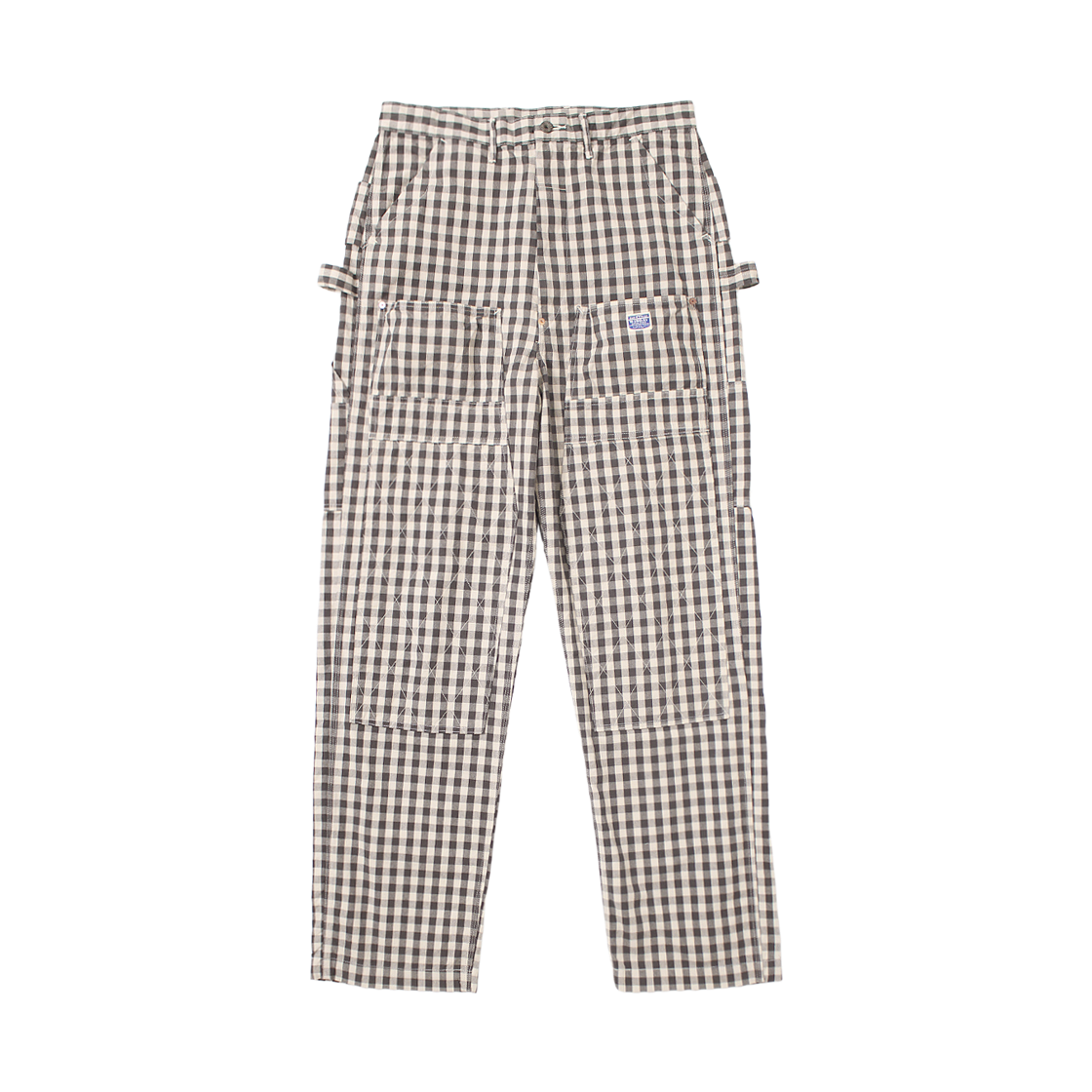 K2604LP106 Kapital OX Gingham Lumbar Pants Black
