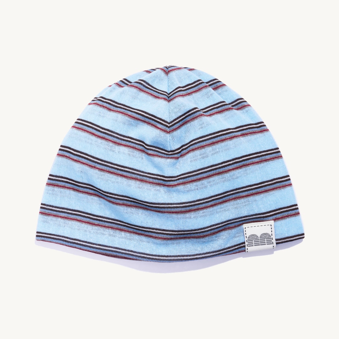 낫뉴 nn 라벨 스트라이프 비니 블루(Not New nn Label Stripe Beanie Blue) - 2