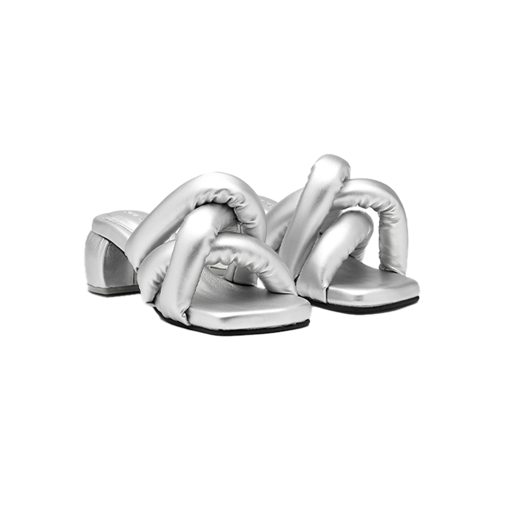 유메유메 키튼 소시지 힐 여성 샌들 실버(YUME YUME Kitten Sausage Heel Women'S Sandals Silver) - 2