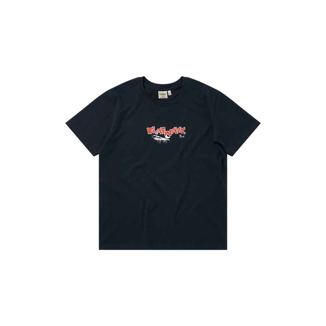 플랫웨이브 인 서울 윈드 프린트 티셔츠 네이비(Flatwave in Seoul Wynd Print T-Shirts Navy)