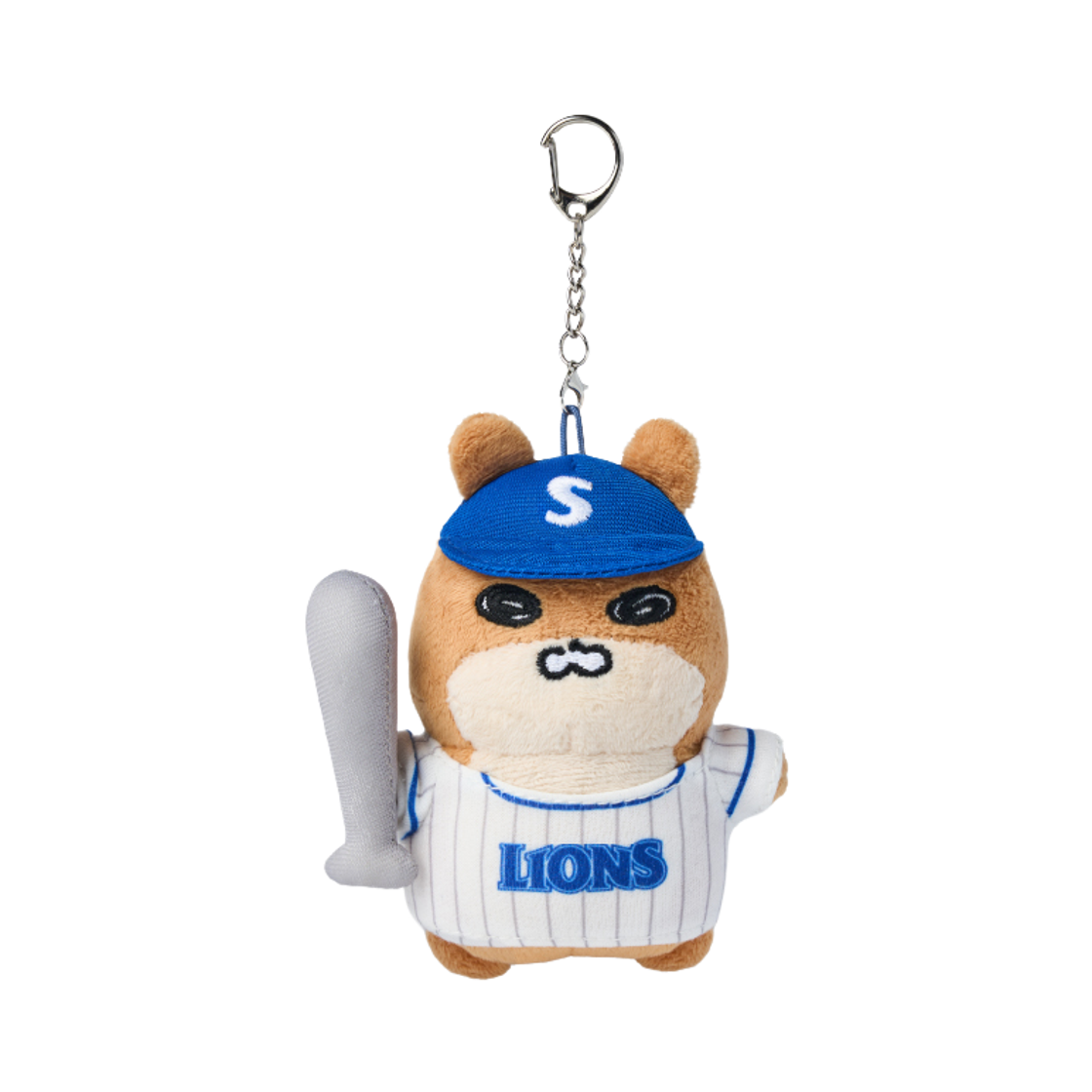 삼성 라이온즈 x GO라니와 DA람쥐 타자 DA람쥐 키링(Samsung Lions x Gorani & Daramji Batter Daramji Keyring)