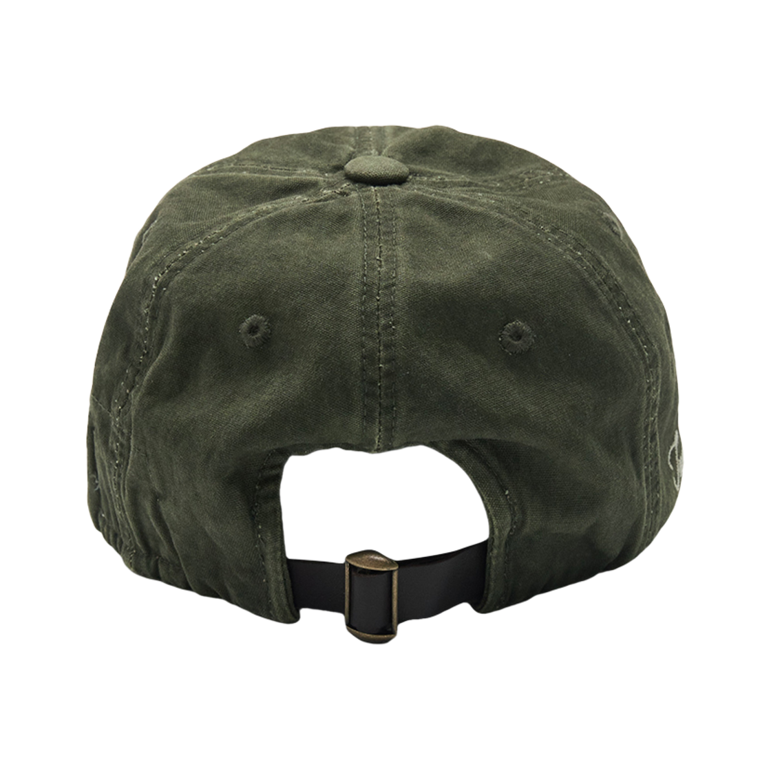 투위드 핸드자수 볼캡 그린(Tuewid Hand Embroidery Wrinkled Ball Cap In Seaweed Green) - 4