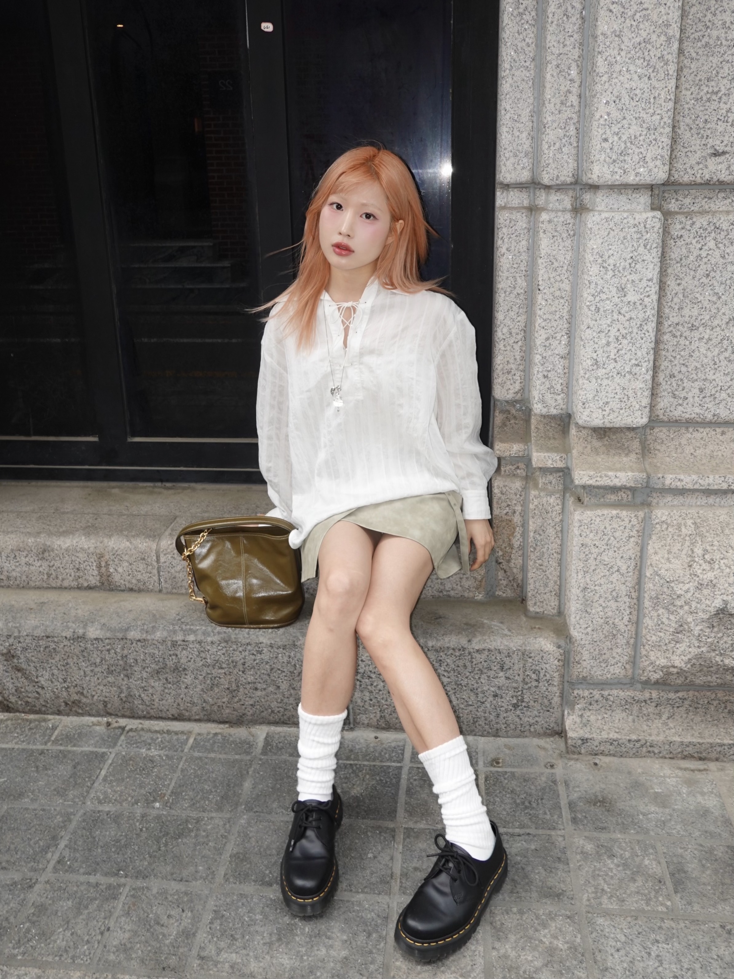 Dr. Martens 1461 Bex Black 착용 스타일 - 2