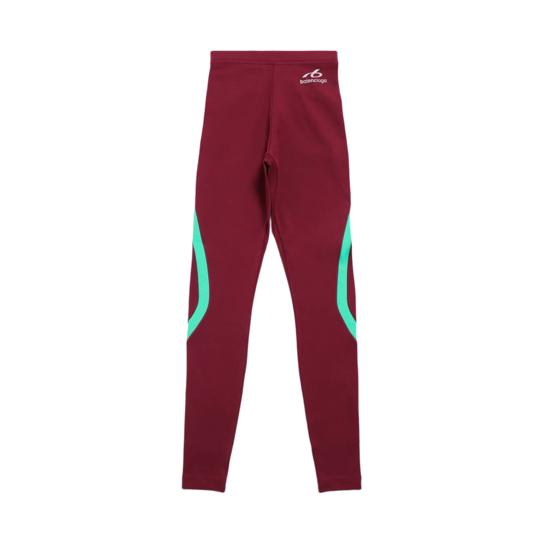 A0023XTTVX88104 (W) Balenciaga Techwear Leggings Burgundy Aqua