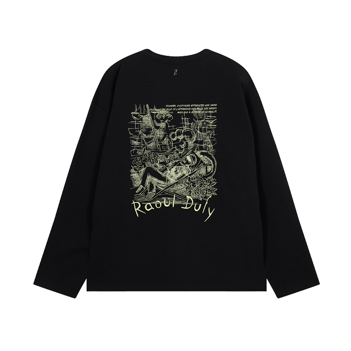 BI2TS211BK ZIOSONGZIO COLLECTION Madrigaux Artwork Long Sleeve Shirt Black