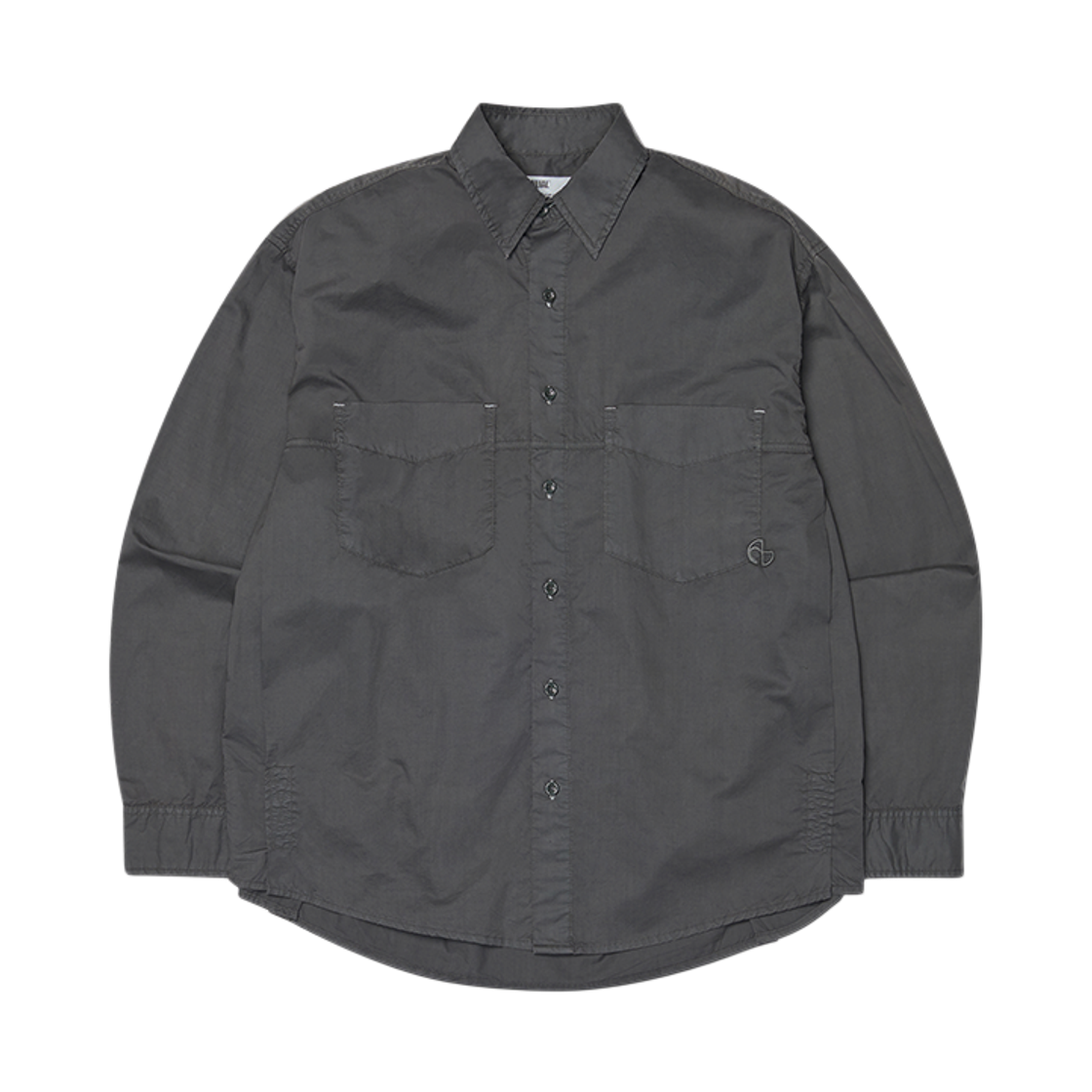 NMSS62SH03WBK NOMANUAL Overdyed Shirt Washed Black