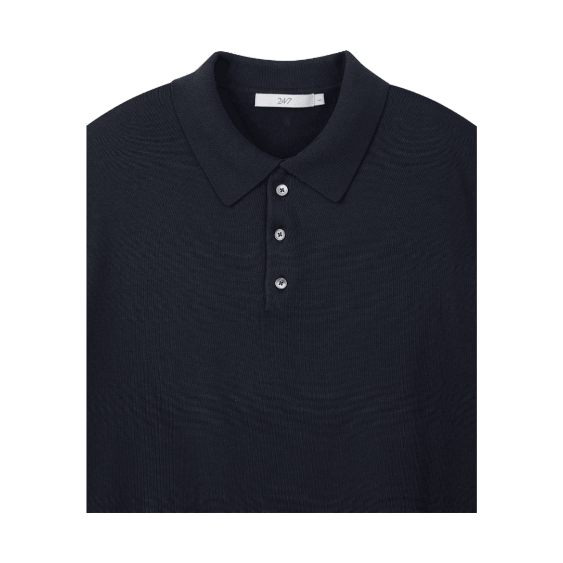 24/7 수피마 코튼 칼라 하프 니트 다크 네이비(24/7 Series Supima Cotton Collar H/S Knit Dark Navy) - 3