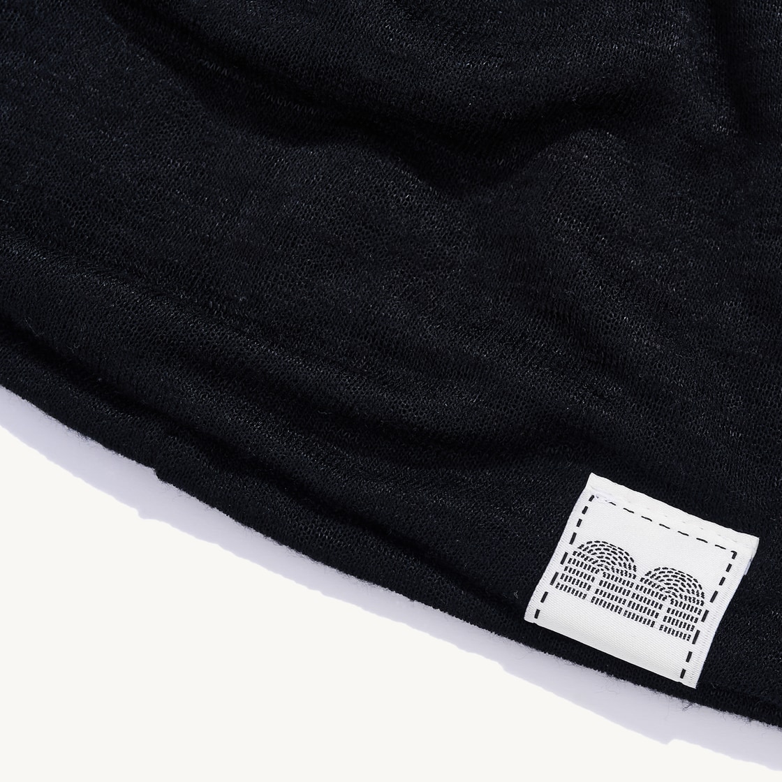 낫뉴 nn 라벨 베이직 비니 블랙(Not New nn Label Basic Beanie Black) - 4
