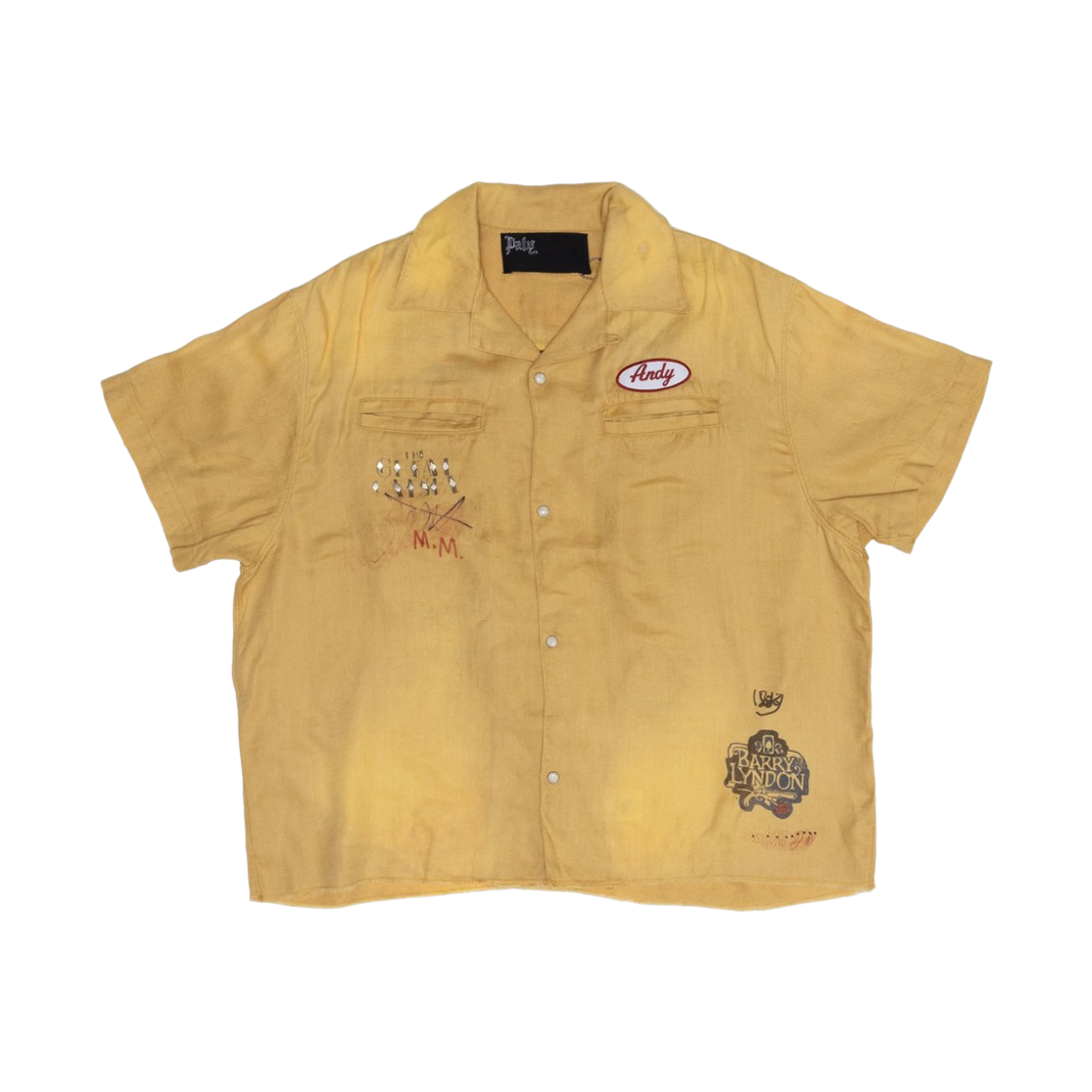 팔리 할리우드 몬타우크 볼링 셔츠 옐로우(Paly Hollywood Montauk Bowling Shirt Yellow)