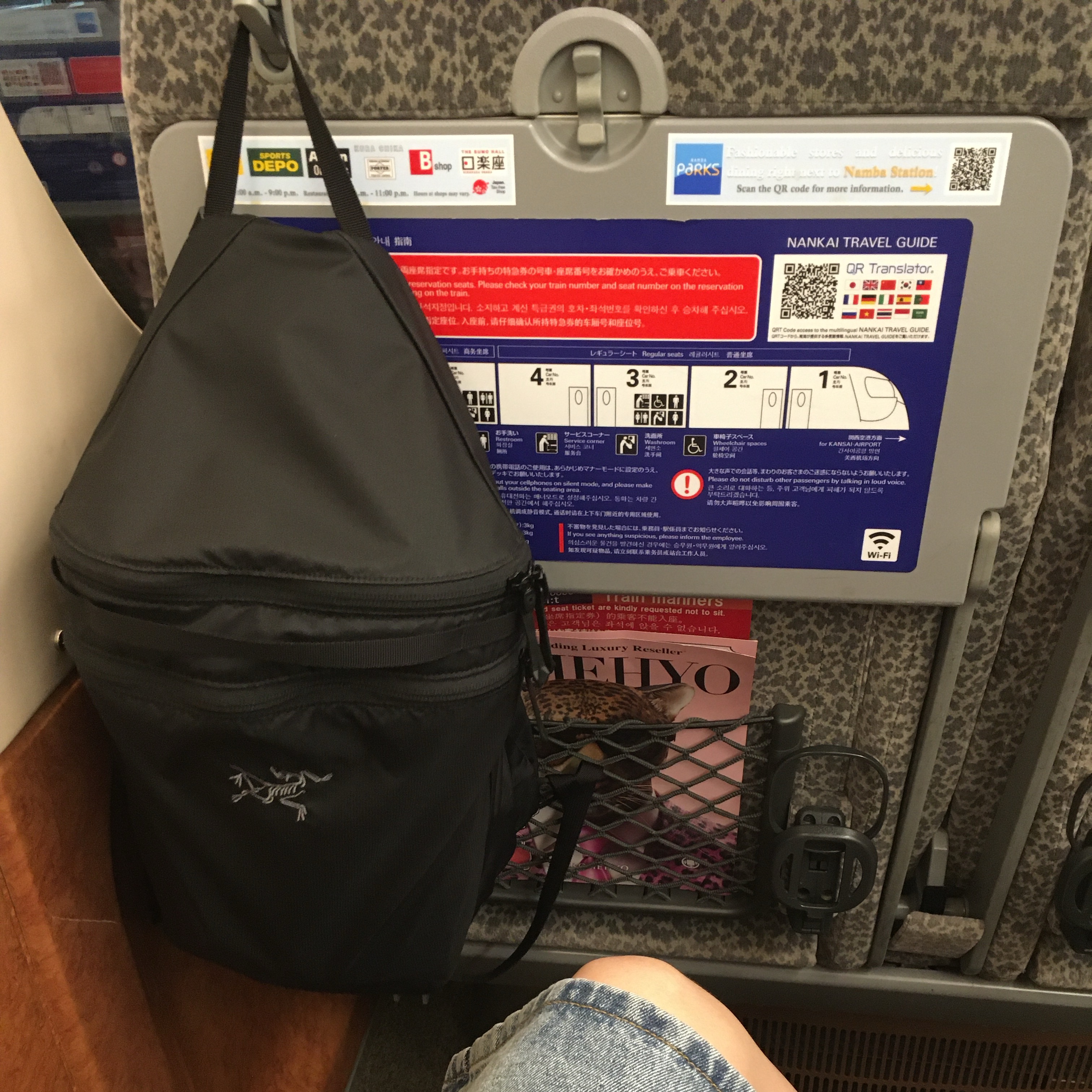 Arc'teryx Heliad 15 Backpack Black, Starbucks x BAPE Baby Milo Keychain 착용 스타일 - 1