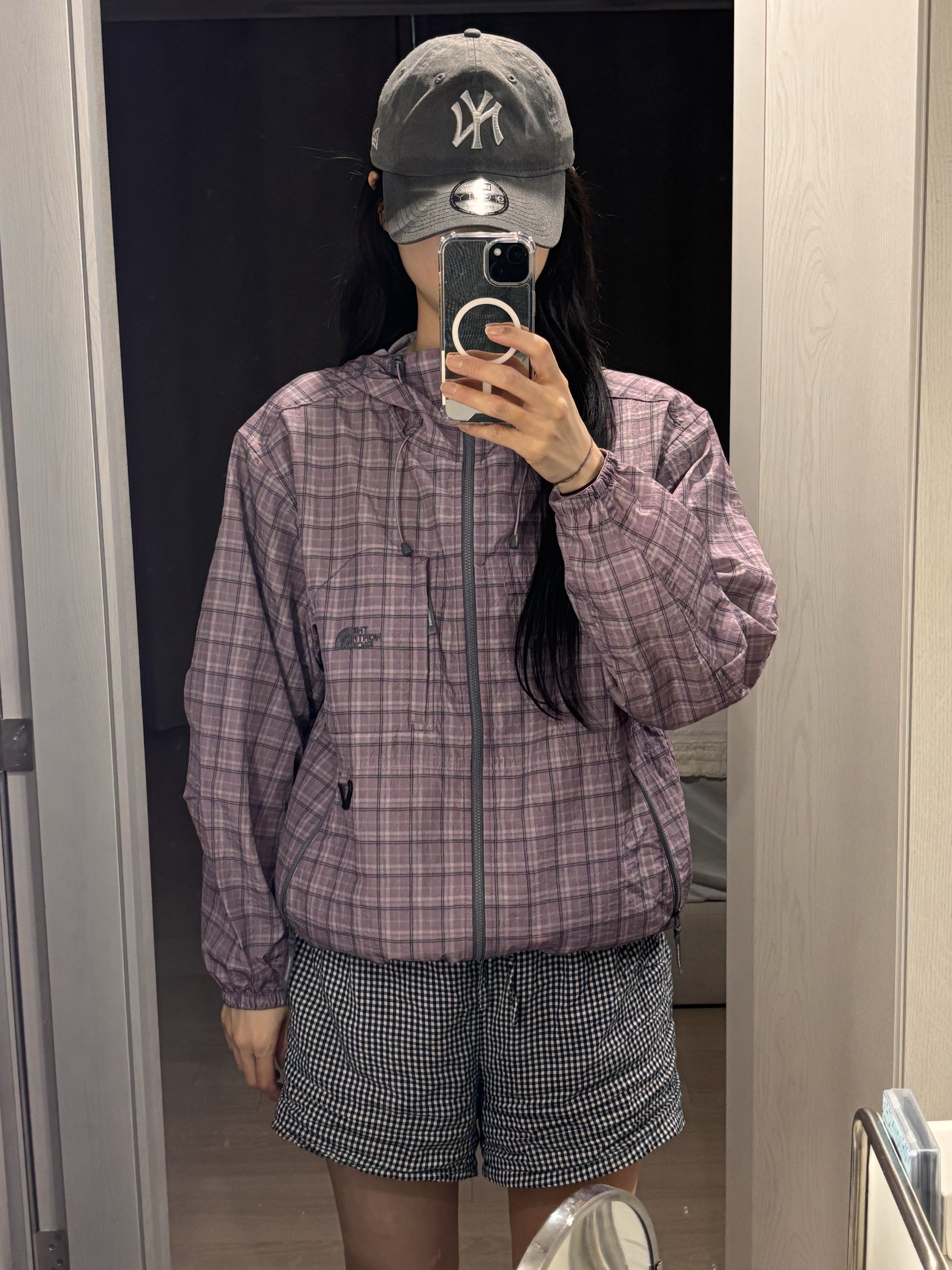 The North Face Novelty Daycamp Jacket Grayish Lilac - 26SS 착용 스타일