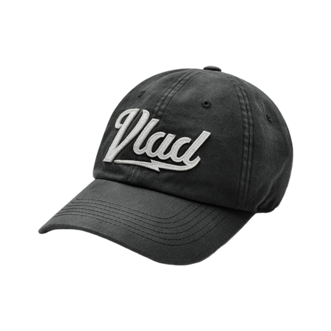 디미트리블랙 VLAD 워시드 아플리케 볼캡 차콜(Dimitri Black VLAD Washed Applique Ball Cap Charcoal)
