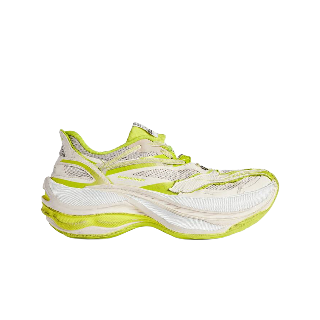 872642WMRTN9197 Balenciaga Jet Sneaker Eggshell Lime