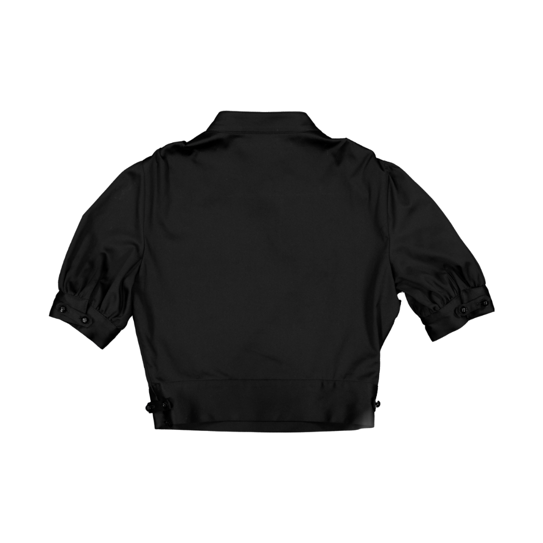 던다운 퍼프 컷 블라우스 - 블랙(DAWNDOWN Puff Cut Blouse Black) - 2