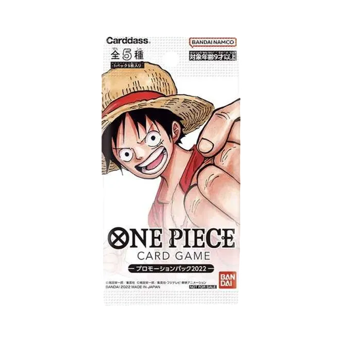 원피스 TCG 프로모션 팩 2022 (5장/일어판)(One Piece TCG Promotion Pack 2022 (Card of 5/Japanese Ver.))