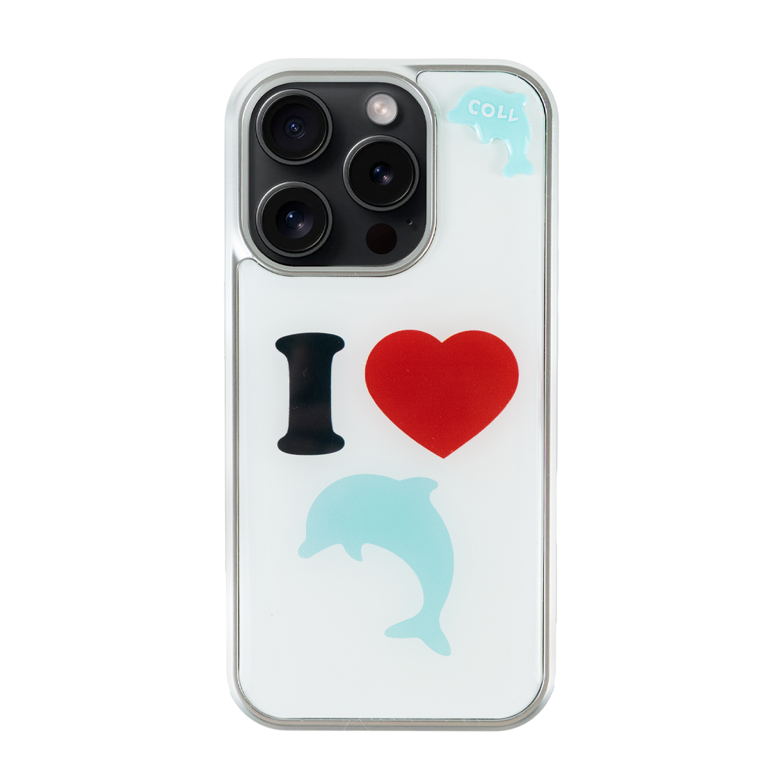 꼴라주바캉스 아이 러브 씨프렌즈 펜던트 에폭시 케이스 빅 돌핀(COLLAGEVACANCE I ♥ Sea Friends Pendant Epoxy Case Big Dolphin)