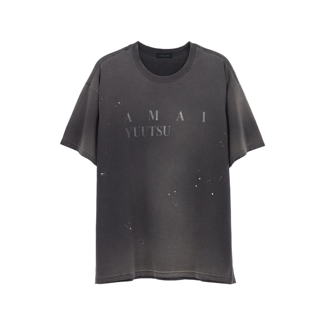 아마이유우츠 페이드 로고 티 페이드 블랙(Amaiyuutsu Faded Logo Tee Faded Black)