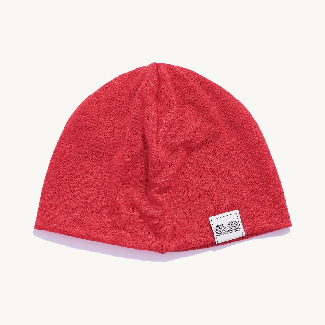 낫뉴 nn 라벨 베이직 비니 레드(Not New nn Label Basic Beanie Red) - 2