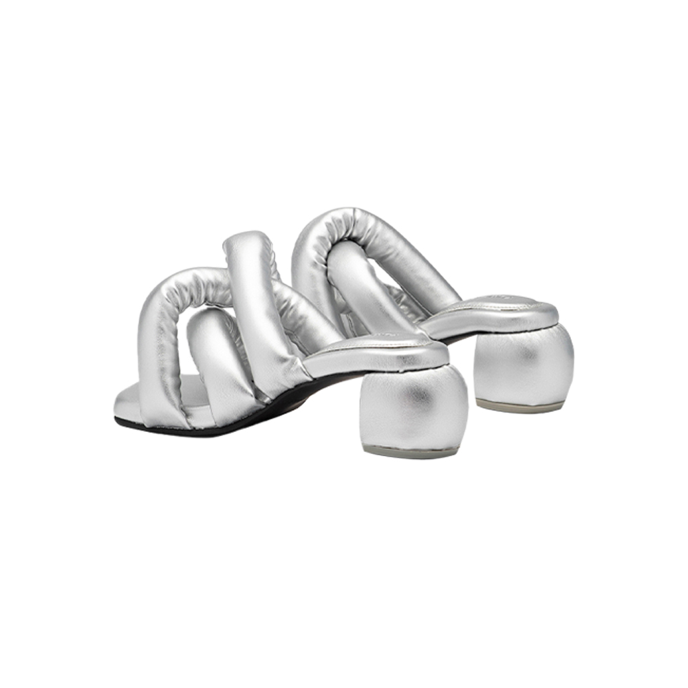 유메유메 키튼 소시지 힐 여성 샌들 실버(YUME YUME Kitten Sausage Heel Women'S Sandals Silver) - 3