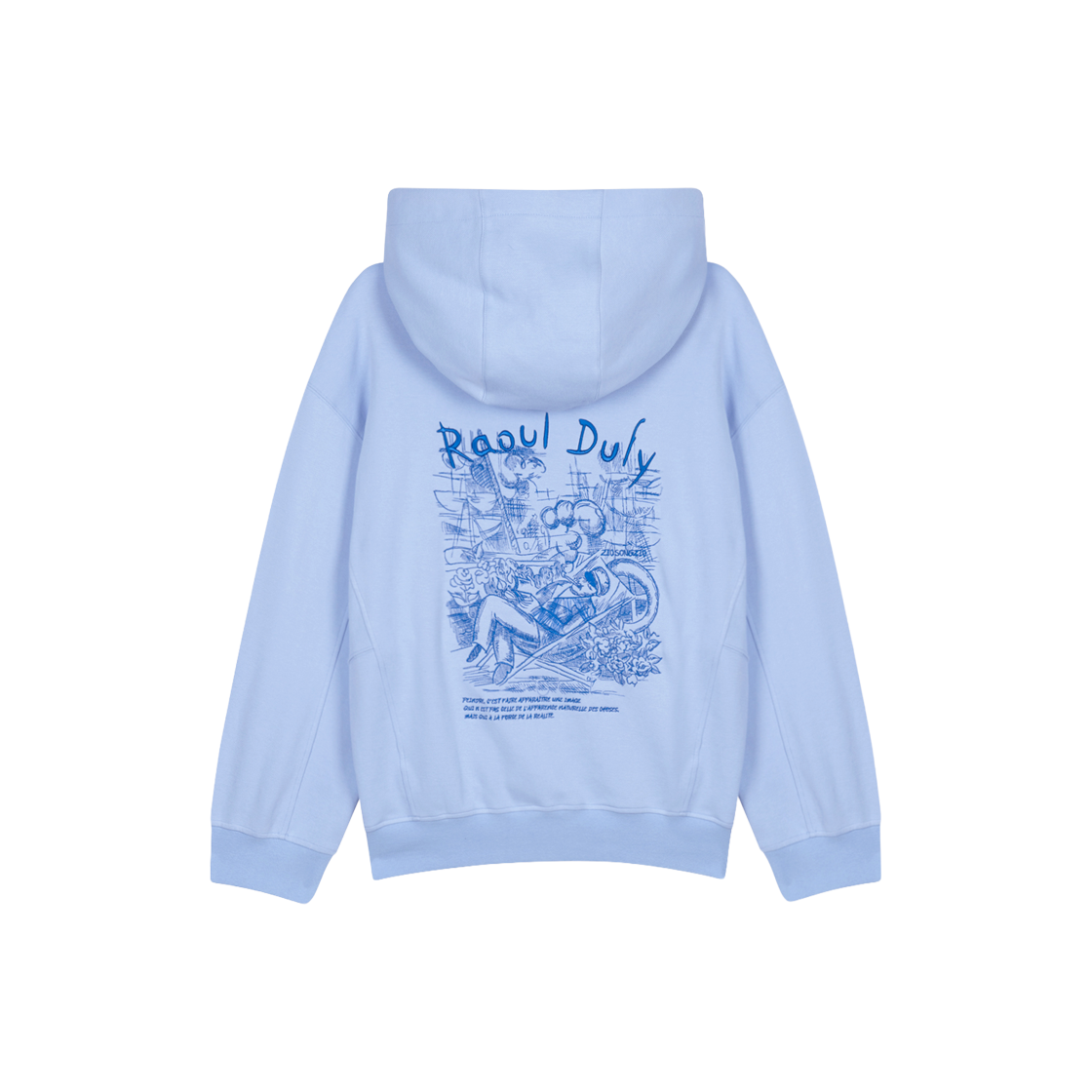 BI2TS203BL ZIOSONGZIO COLLECTION Madrigaux Embroidered Hood Blue