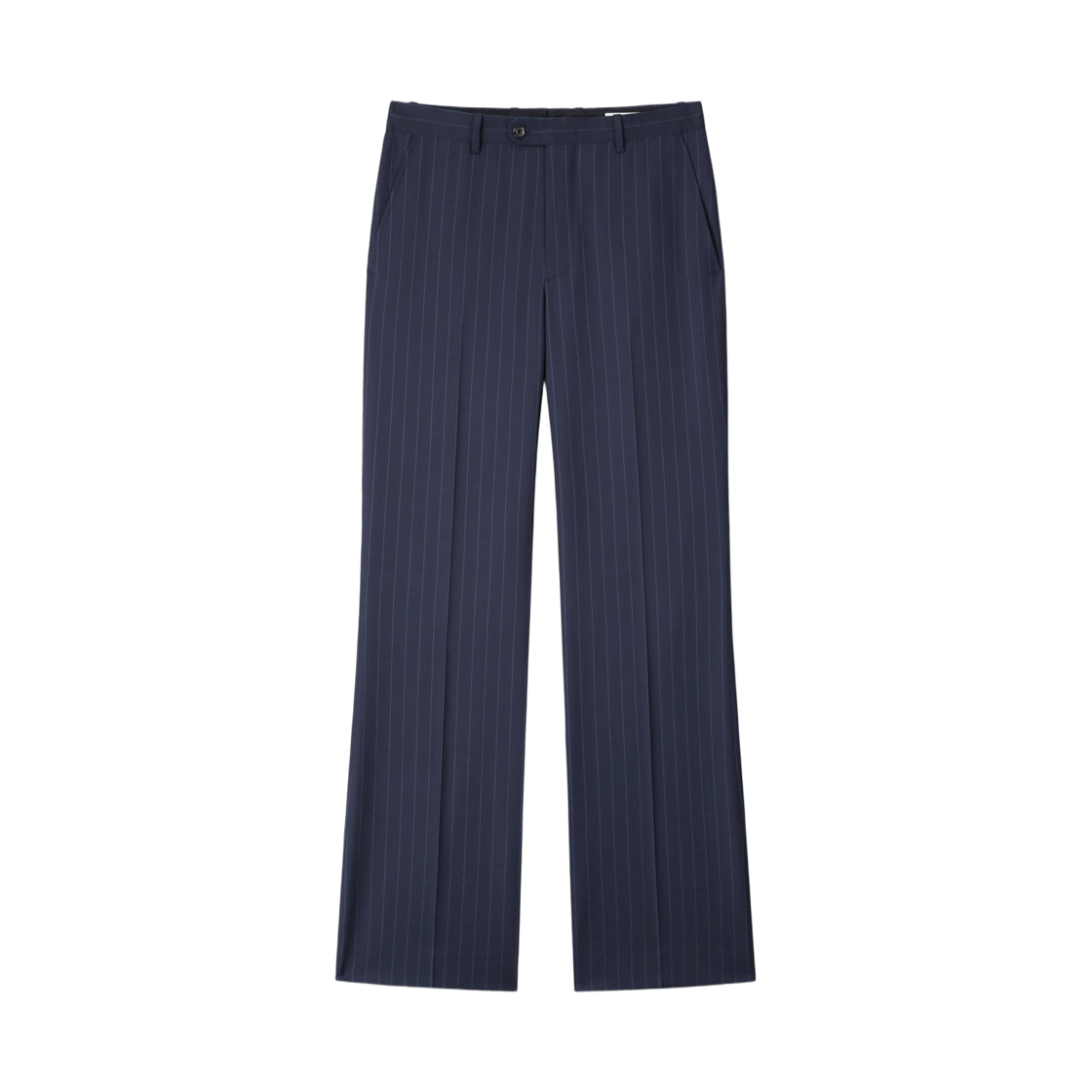 토니웩 트로피컬 울 플레어 트라우저 네이비 스트라이프(Tonywack Tropical Wool Flared Trousers Navy Stripe) - 1