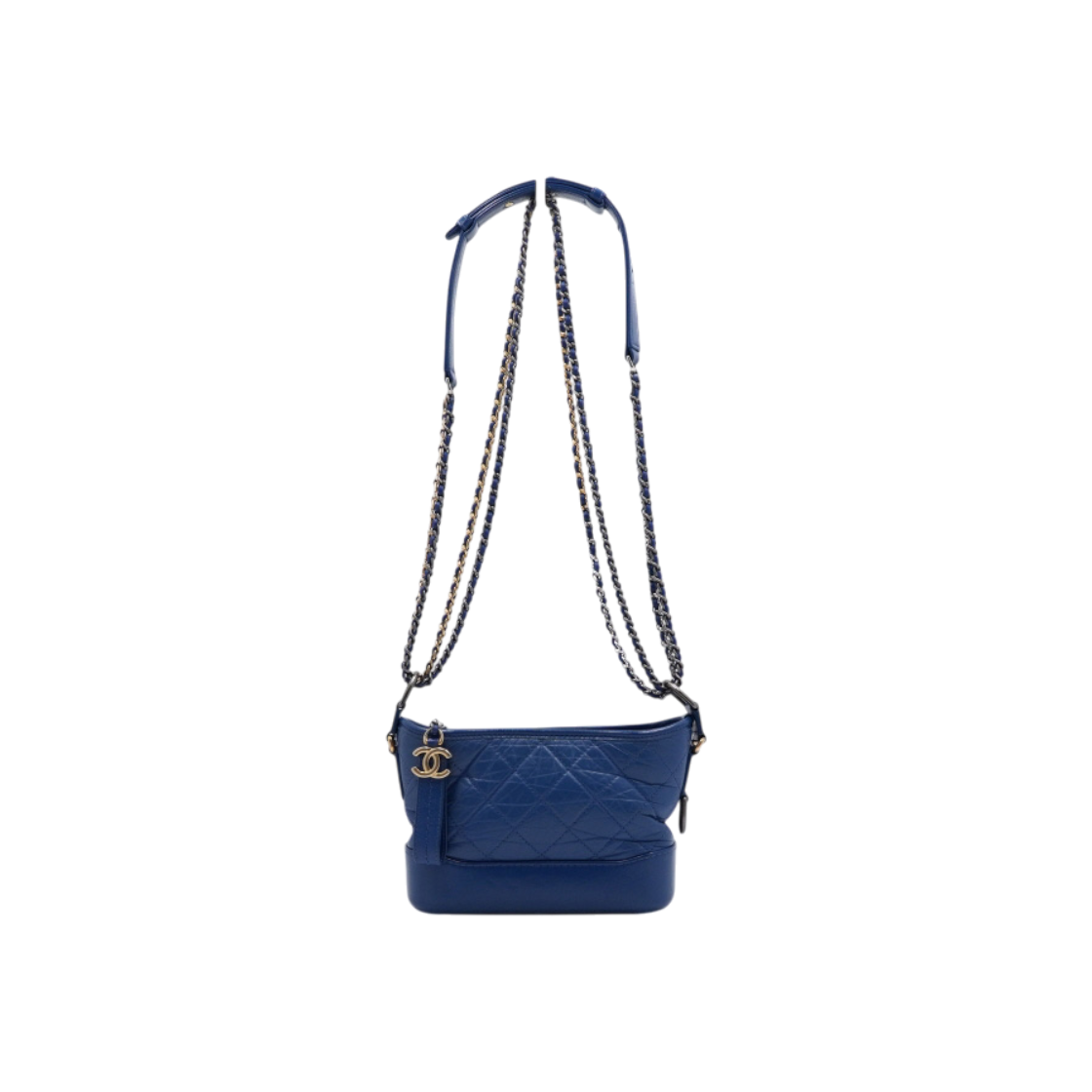 IT6KJ4VOV6K3 Chanel Blue Gabrielle Small Hobo Chain Shoulder Bag & Crossbody