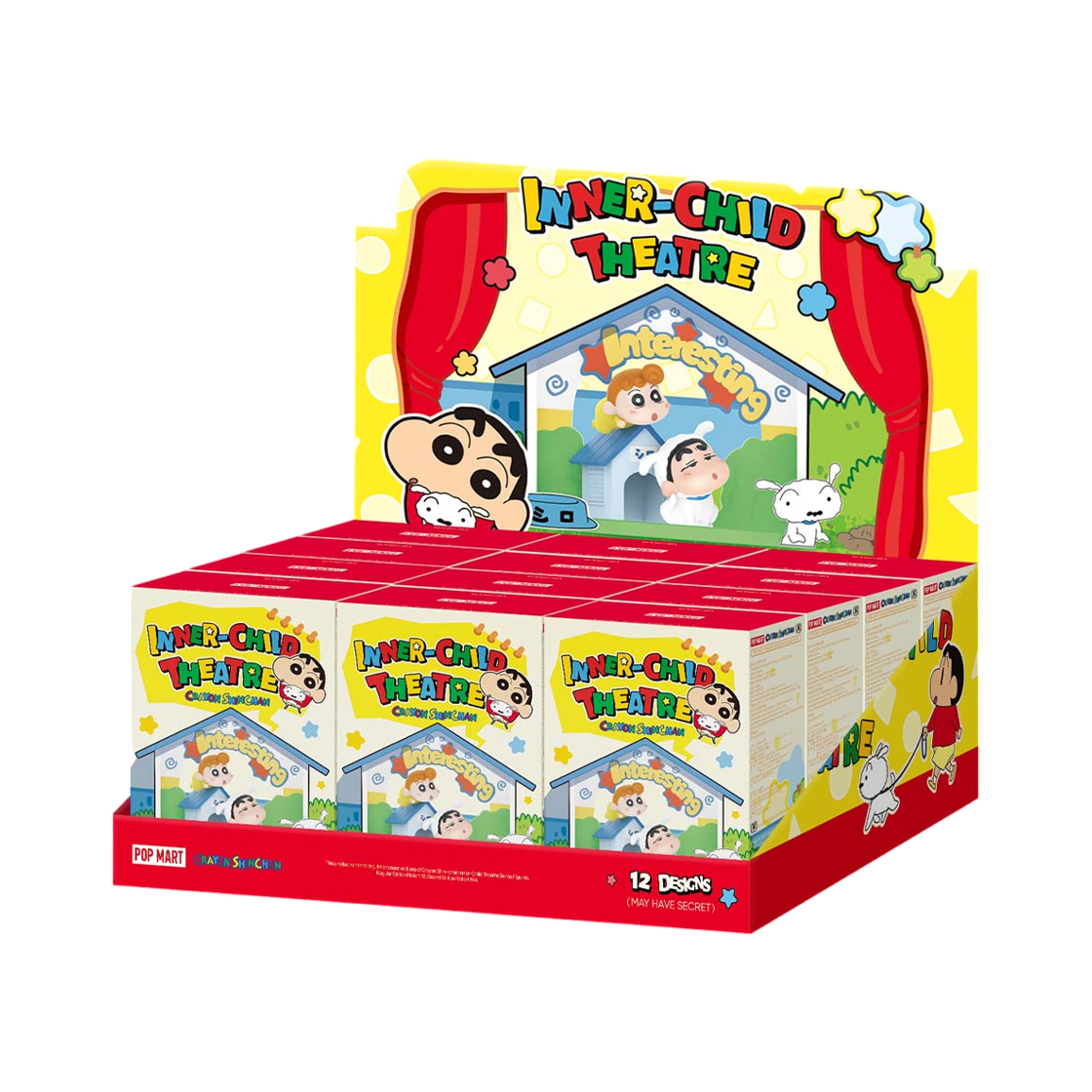 - Pop Mart Crayon Shin-Chan Inner-Child Theatre Series Figures Sealed Case (12 Blind Boxes)