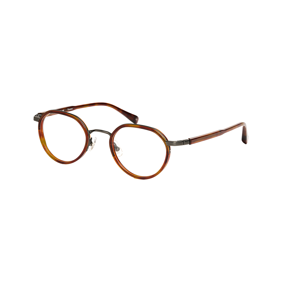 테츠오아이웨어 버디 콤비테 C1 톨토이즈 & 블랙(TETSUO EYEWEAR Buddy C1 Tortoise & Black) - 2