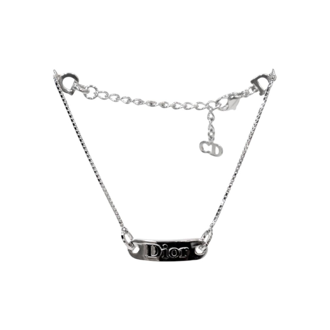 ITNI6PICSCPN Dior Black Silver Plate Bracelet A-B54560