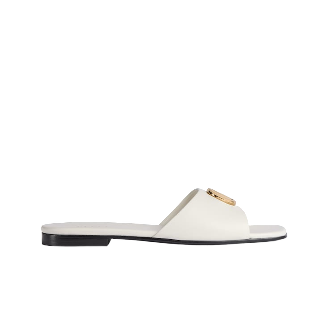 870700-BKO00-9214 (W) Gucci Double G Slide Sandal White