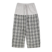 SOMSOC Bay Denim Check Lounge Pants Beige