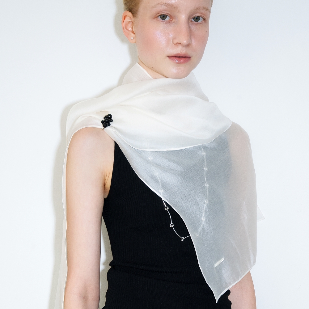 러브미몬스터 퓨어 포그 빅 스카프 아이보리(lovememonster Pure Fog Big Scarf IVORY) - 5