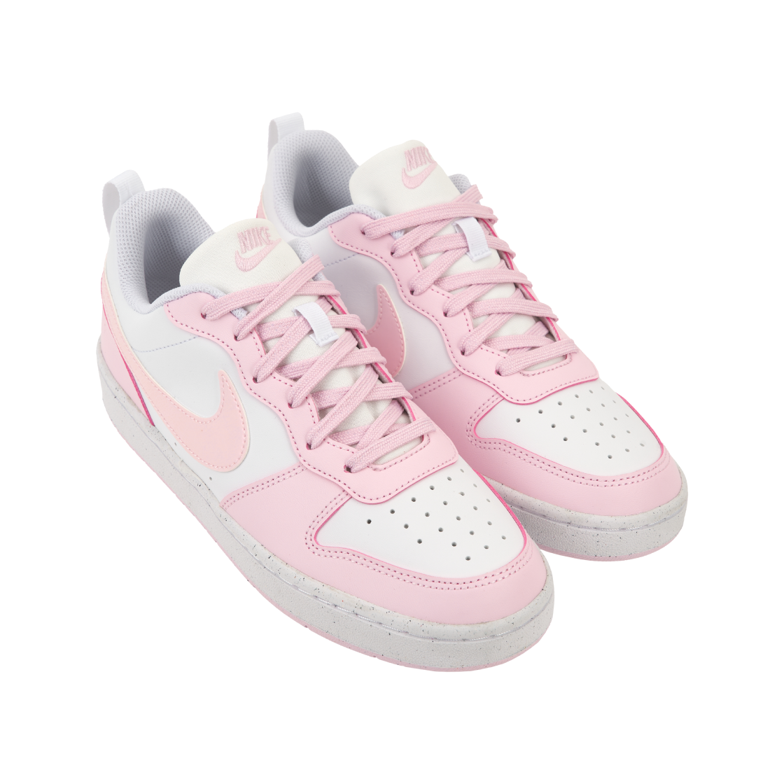 (GS) 나이키 코트 버로우 로우 리크래프트 화이트 핑크 폼((GS) Nike Court Borough Low Recraft White Pink Foam) - 4