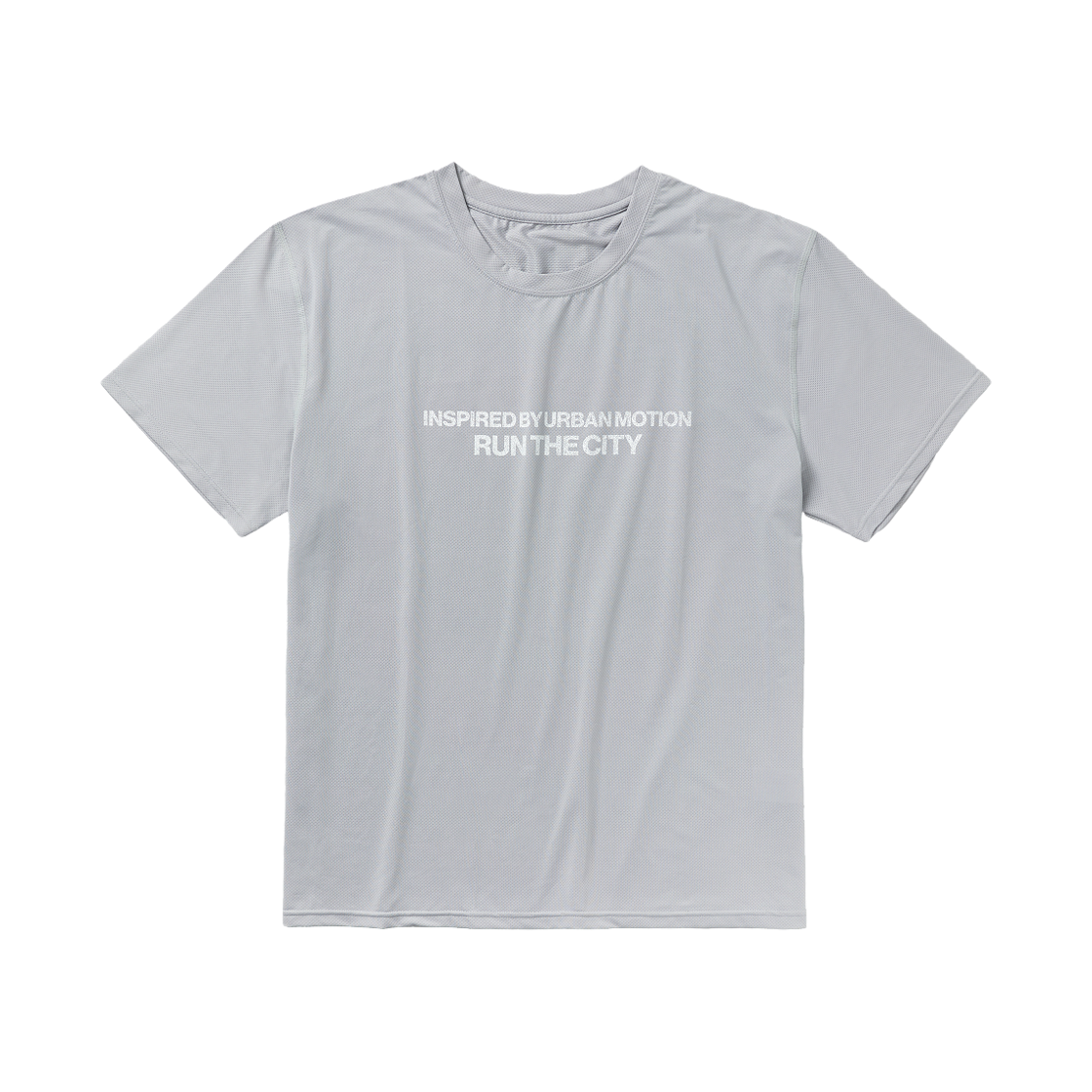 네거티브 스플릿 클럽 윈드레이어 메쉬 아스팔트 타이포 티셔츠 그레이(negative split club WindLayer Mesh Asphalt Typo T-Shirt Grey)
