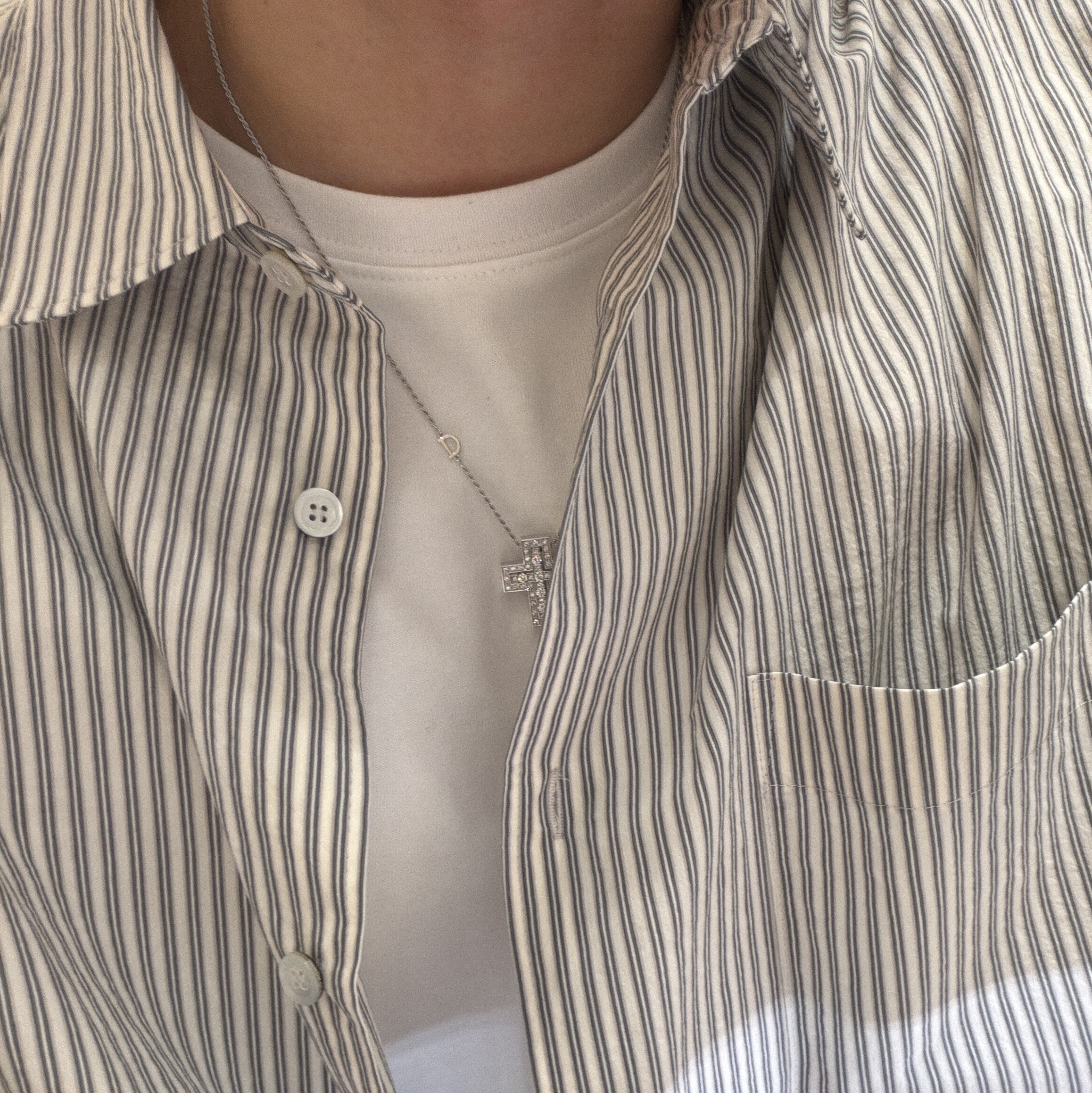 Damiani Belle Epoque Diamonds Necklace White Gold 착용 스타일