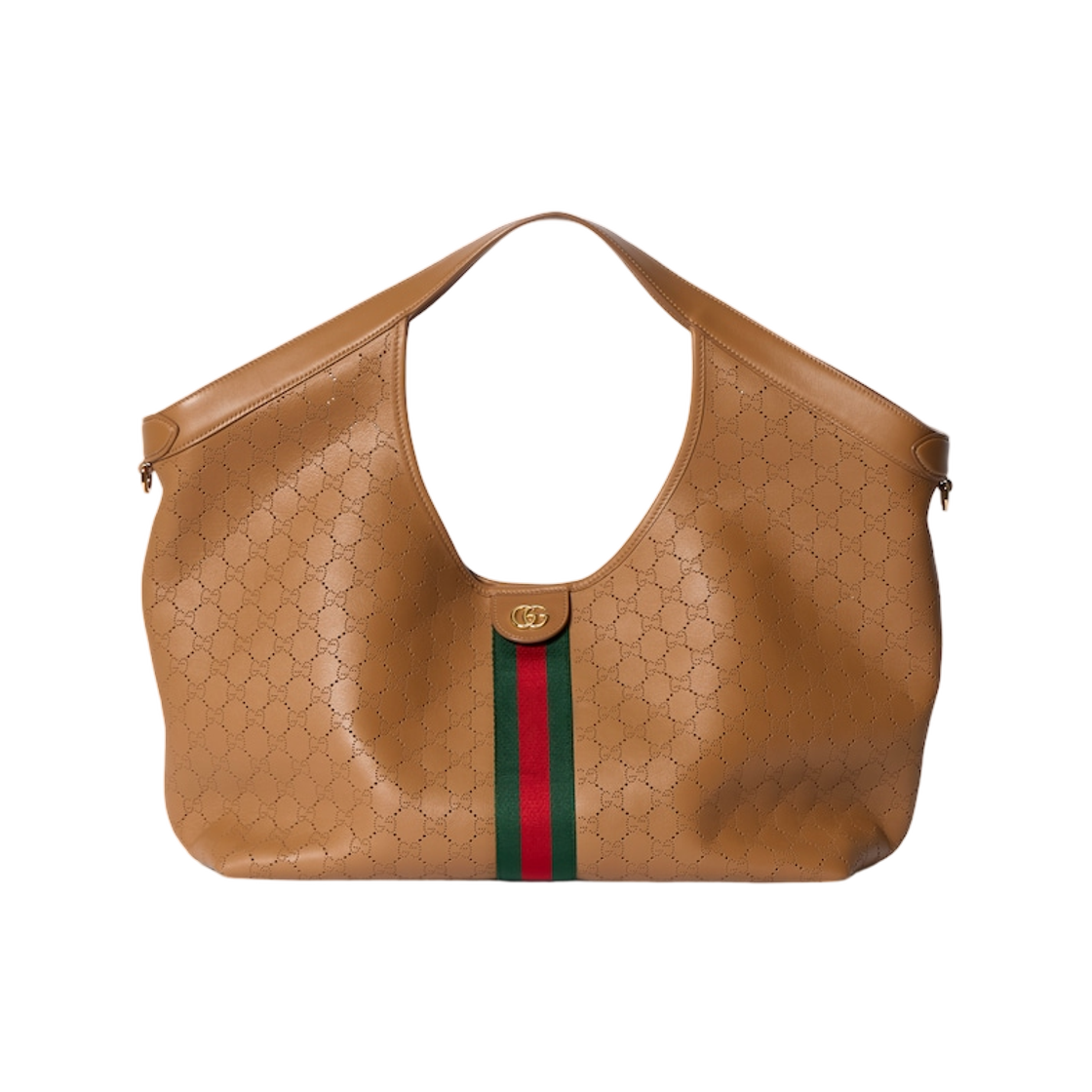 853971-AAG3K-9756 Gucci Giglio Large Tote Bag Dark Beige GG