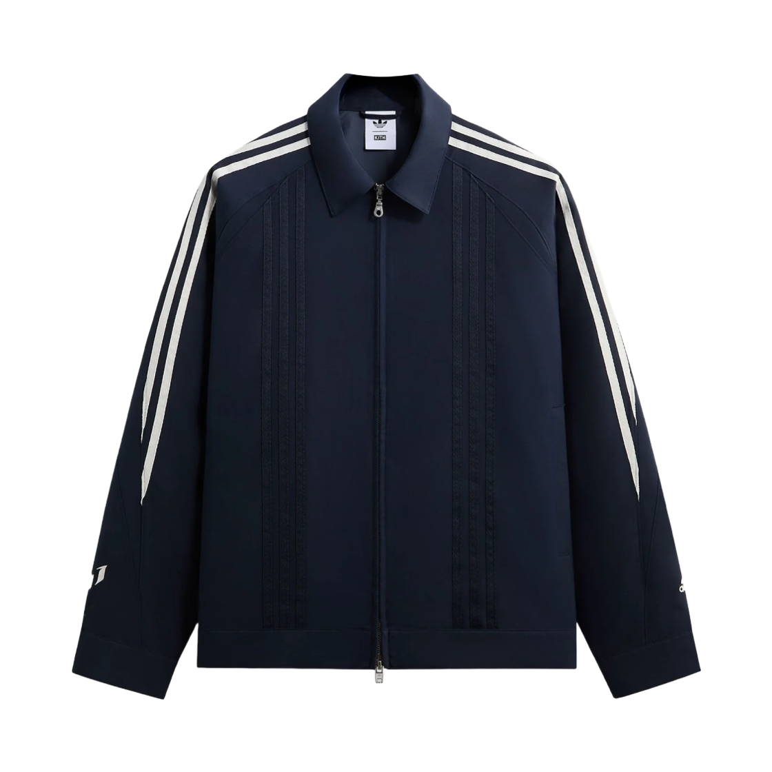 아디다스 x 키스 x 메시 풋볼 울 트랙 자켓 나이트 네이비 - US 사이즈(Adidas x Kith x Messi Football Wool Track Jacket Night Navy - US Sizing) - 1