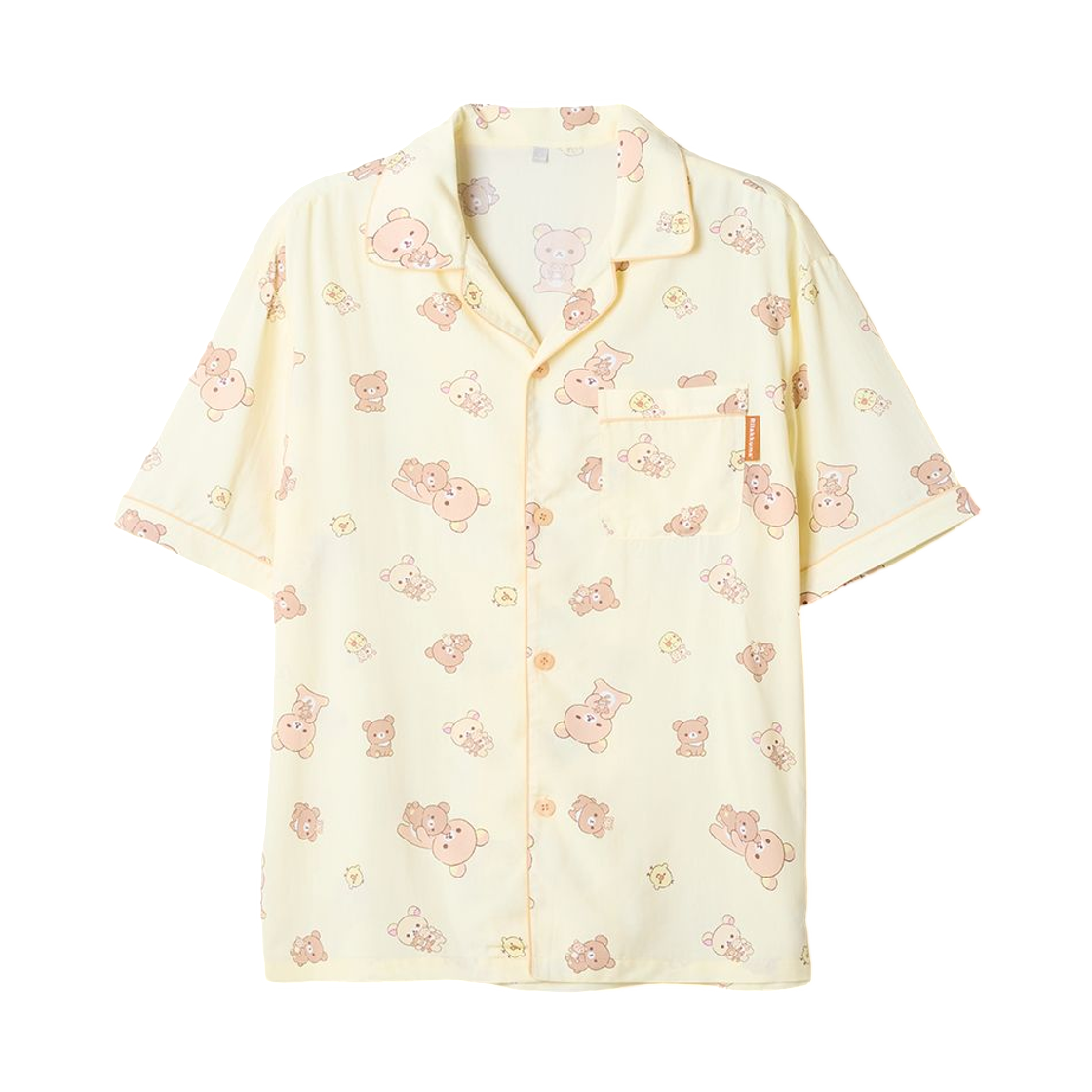 스파오 x 리락쿠마 쿠마들의 느긋한 숏슬리브 파자마 옐로우(Spao x Rilakkuma Kuma’s Rleaxing Short Sleeve Pajama Yellow) - 2