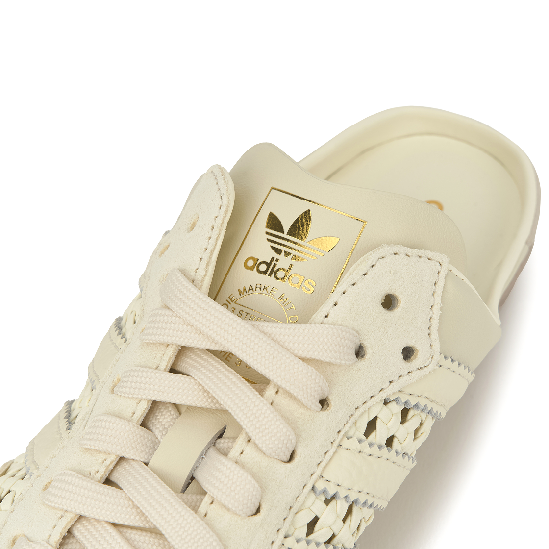 (W) 아디다스 삼바 뮬 크림 화이트 골드 메탈릭((W) Adidas Samba Mule Cream White Gold Metallic) - 8