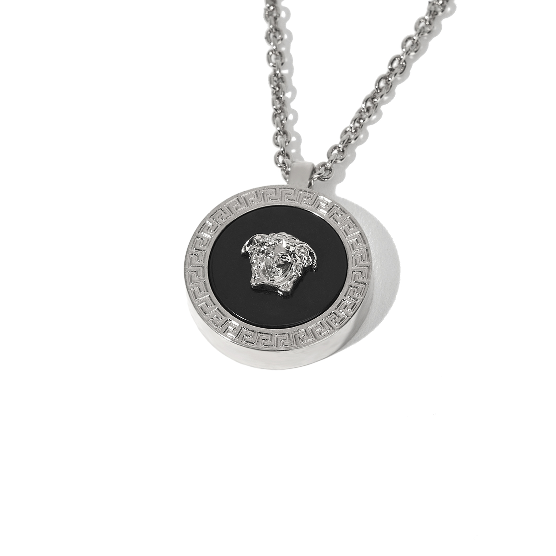 베르사체 에나멜 메두사 네클리스 블랙(Versace Enamel Medusa Necklace Black) - 2