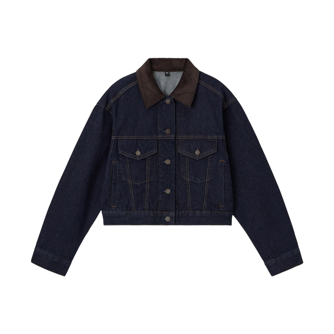 (W) GU 데님 자켓 +OS 네이비((W) GU Denim Jacket +OS Navy)