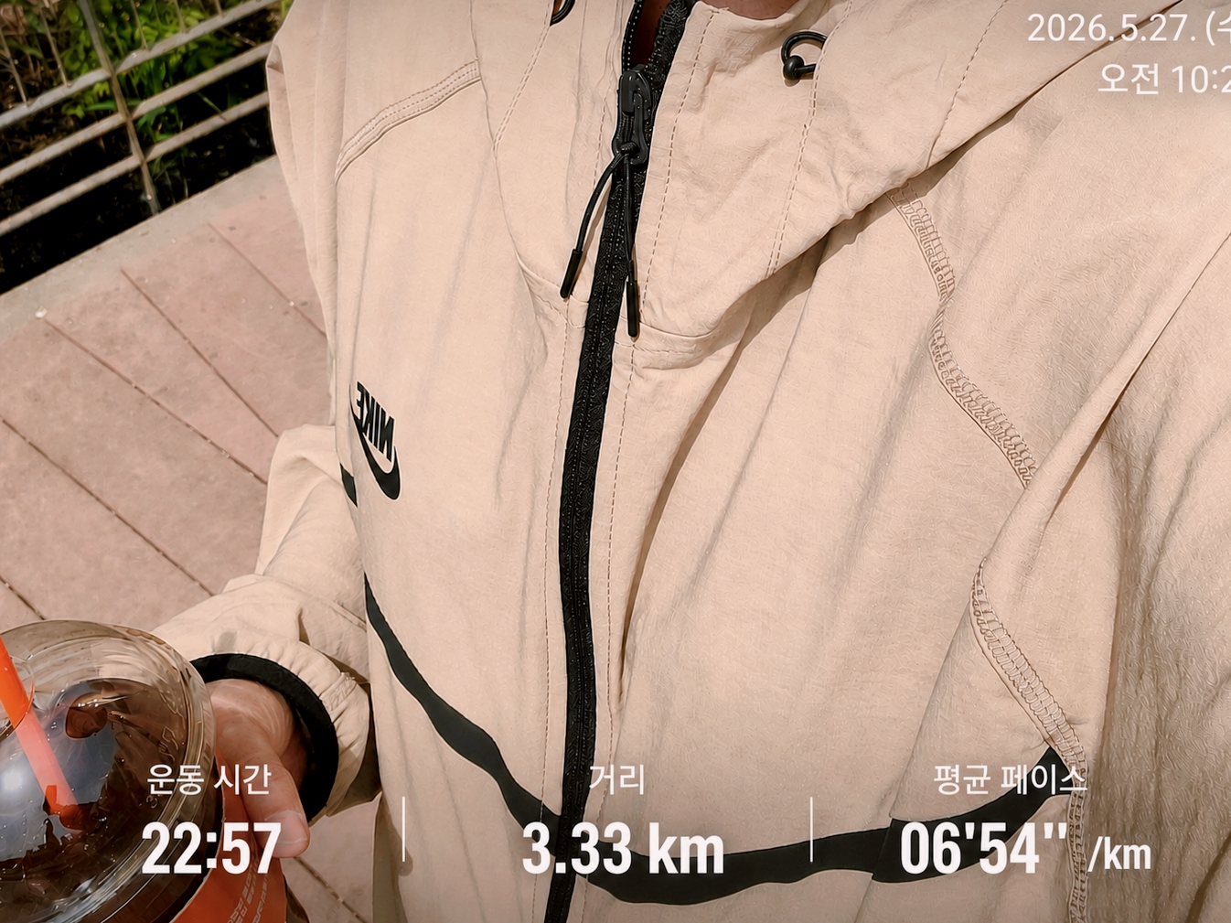 Nike Tech Windrunner Woven Full Zip Jacket Parachute Beige Black - Asia 착용 스타일