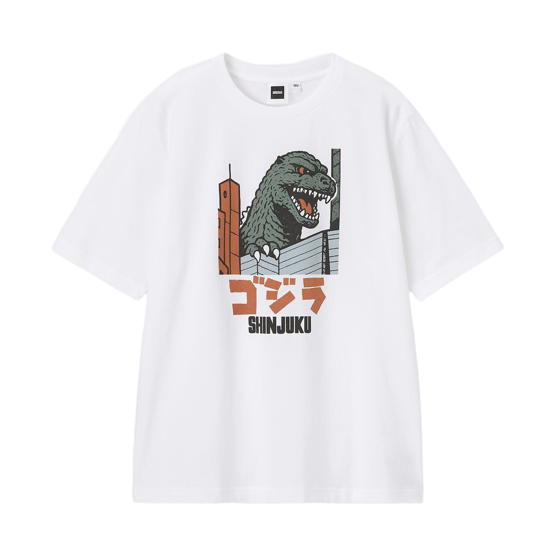 GU x 고질라 그래픽 티셔츠 화이트(GU x Godzilla Graphic T-Shirt White)