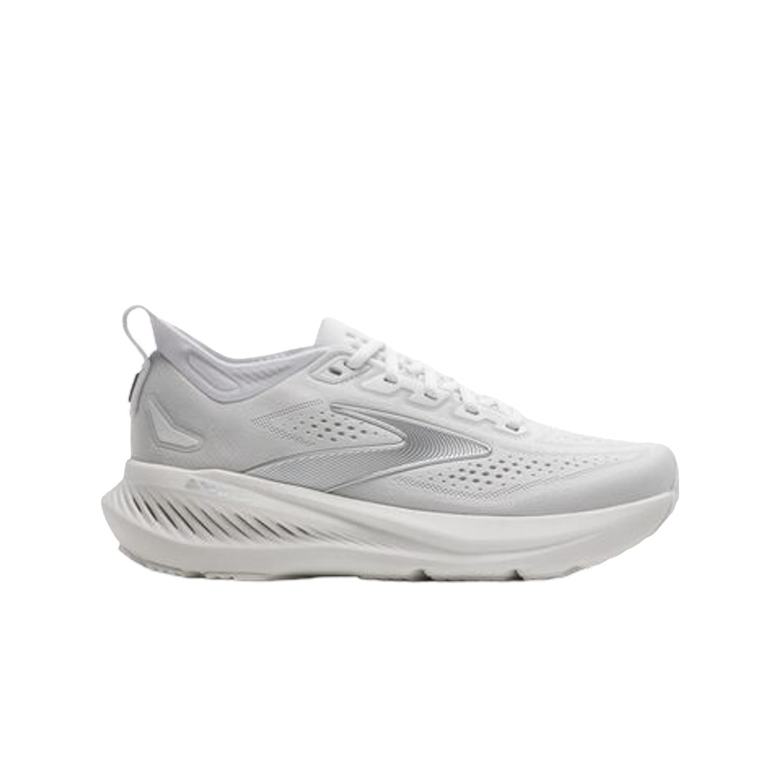 1204651D104 (W) Brooks Running Glycerin 23 White Oyster Silver - D Wide