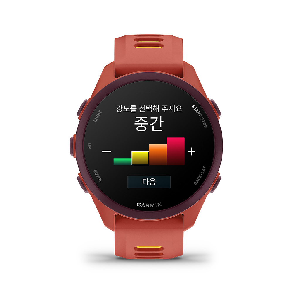 가민 포러너 170 뮤직 레드핑크 러닝 GPS 스마트워치(Garmin Forerunner170Music,GPS,WiFi,Red Pink/Mango, KOR/SEA,AA5206_010-03920-55) - 2