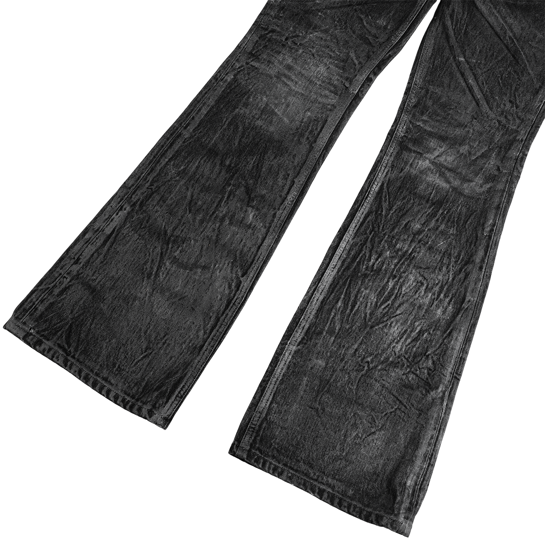 에모스탠스클럽 블랙 더스트 코티드 플레어 진(emostanceclub Black Dust Coated Flare Jeans) - 6