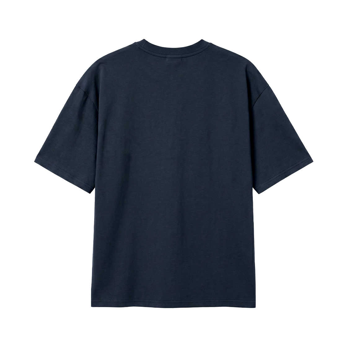 누아트스튜디오 솔리드 반팔 티셔츠 네이비(NUART STUDIO Solid Short Sleeve Navy) - 2